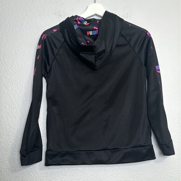 Puma Youth Girls Size Large 12/14 Black Full Zip Pants  Track Outfit Set School - Picture 3 of 13